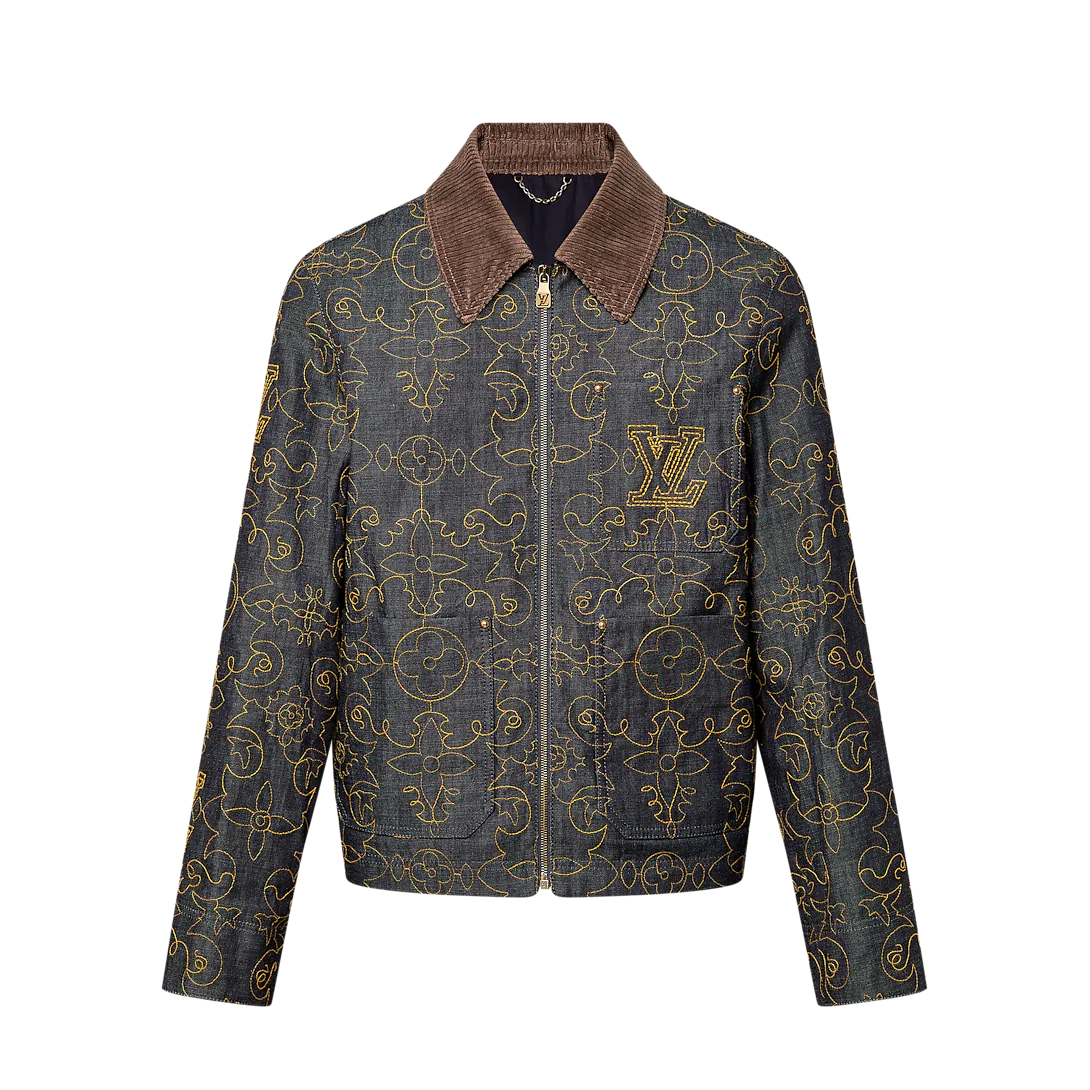 Louis Vuitton LV
Workwear style denim jacket with embroidery