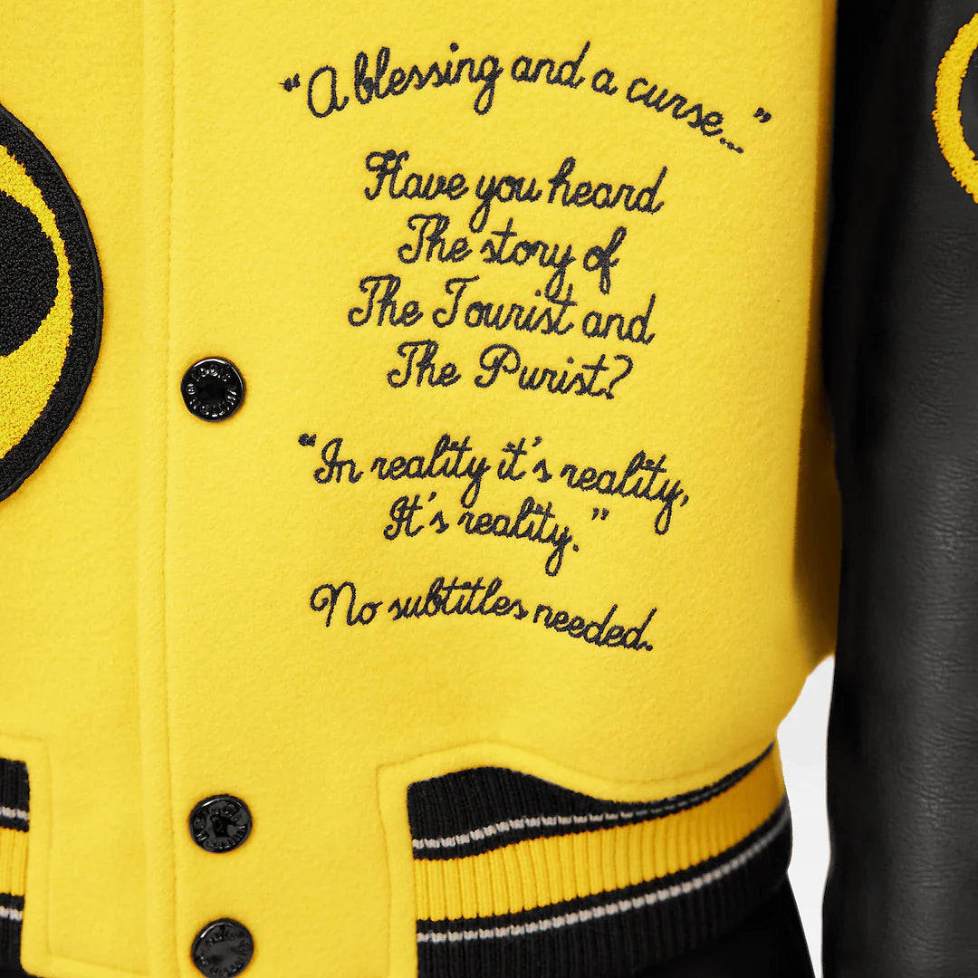 LEATHER EMBROIDERED VARSITY YELLOW | LOUIS VUITTON