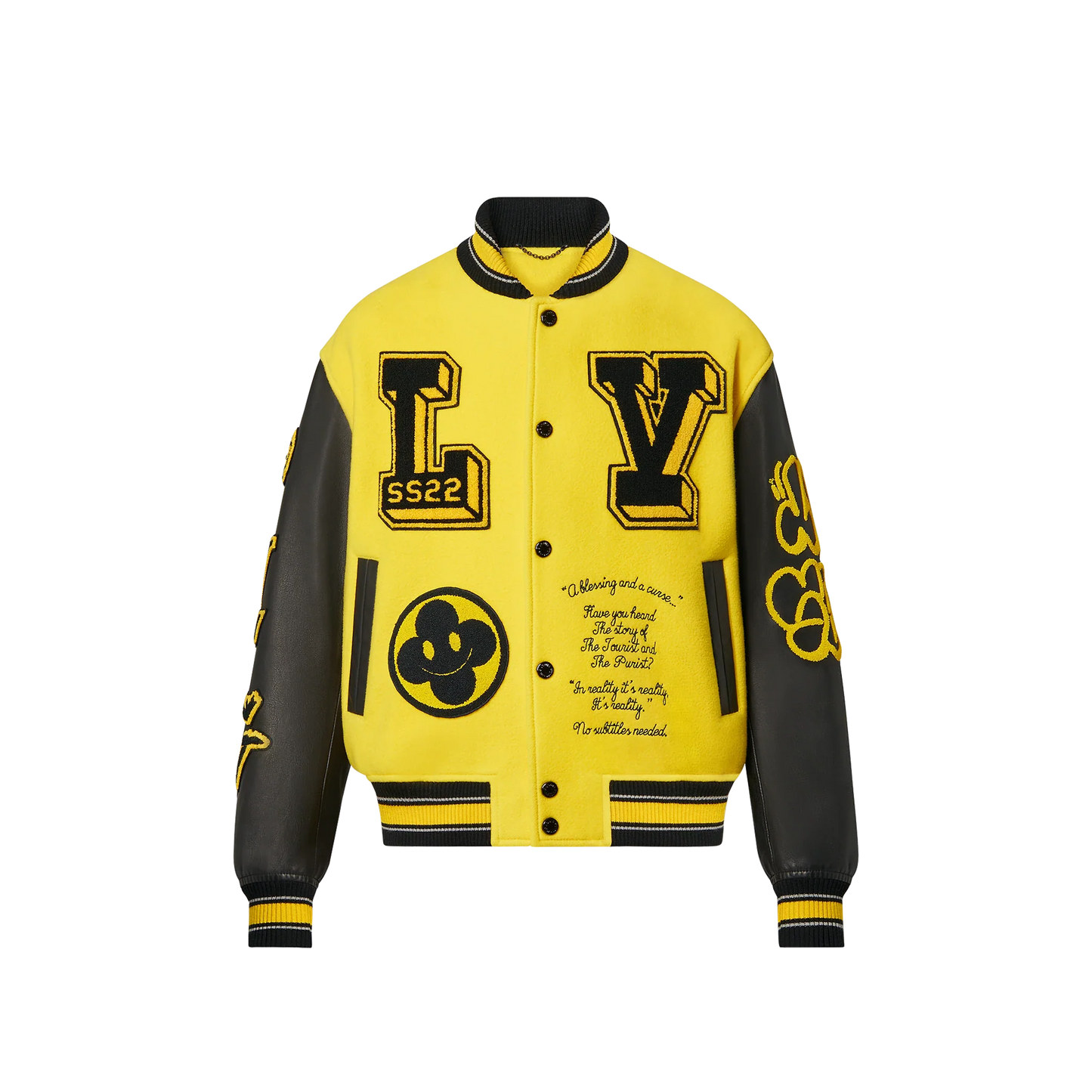 LEATHER EMBROIDERED VARSITY YELLOW | LOUIS VUITTON