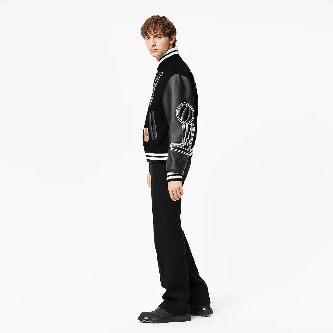 LEATHER NBA BASKETBALL VARSITY JACKET | LOUIS VUITTON