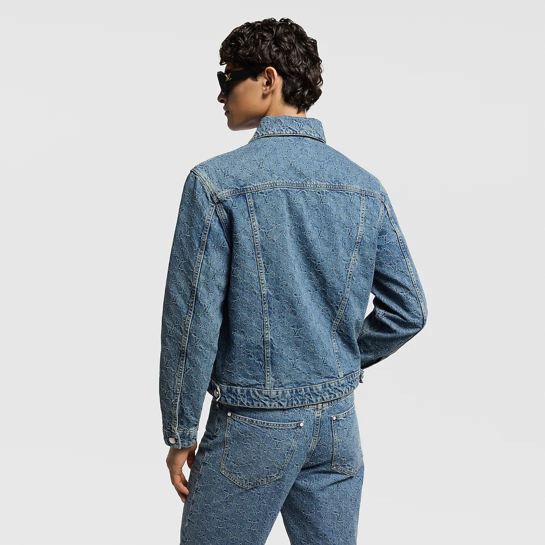 Louis Vuitton LV Monogram Jacquard Denim Jacket Navy blue