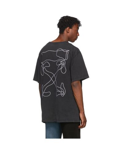 Off-White Oversized Abstract Arrows Embroidered T-shirt