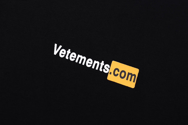 VETEMENTS Logo xxx T-shirt | Black