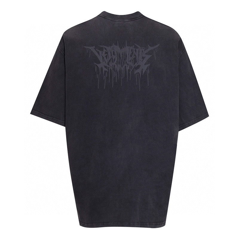 VETEMENTS Skull Metal T-shirt | Black