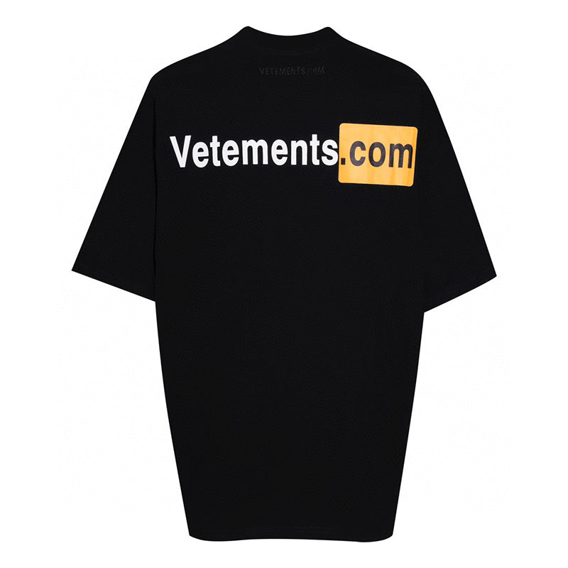 VETEMENTS Logo xxx T-shirt | Black