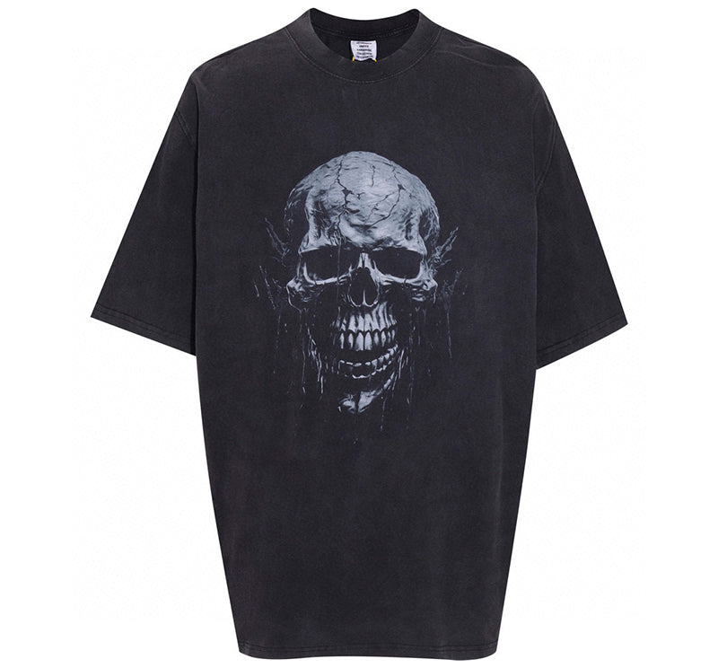 VETEMENTS Skull Metal T-shirt | Black