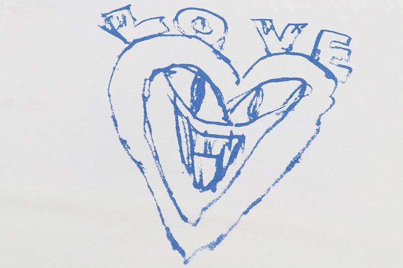 VETEMENTS Scribbled Car/Heart T-shirt | White