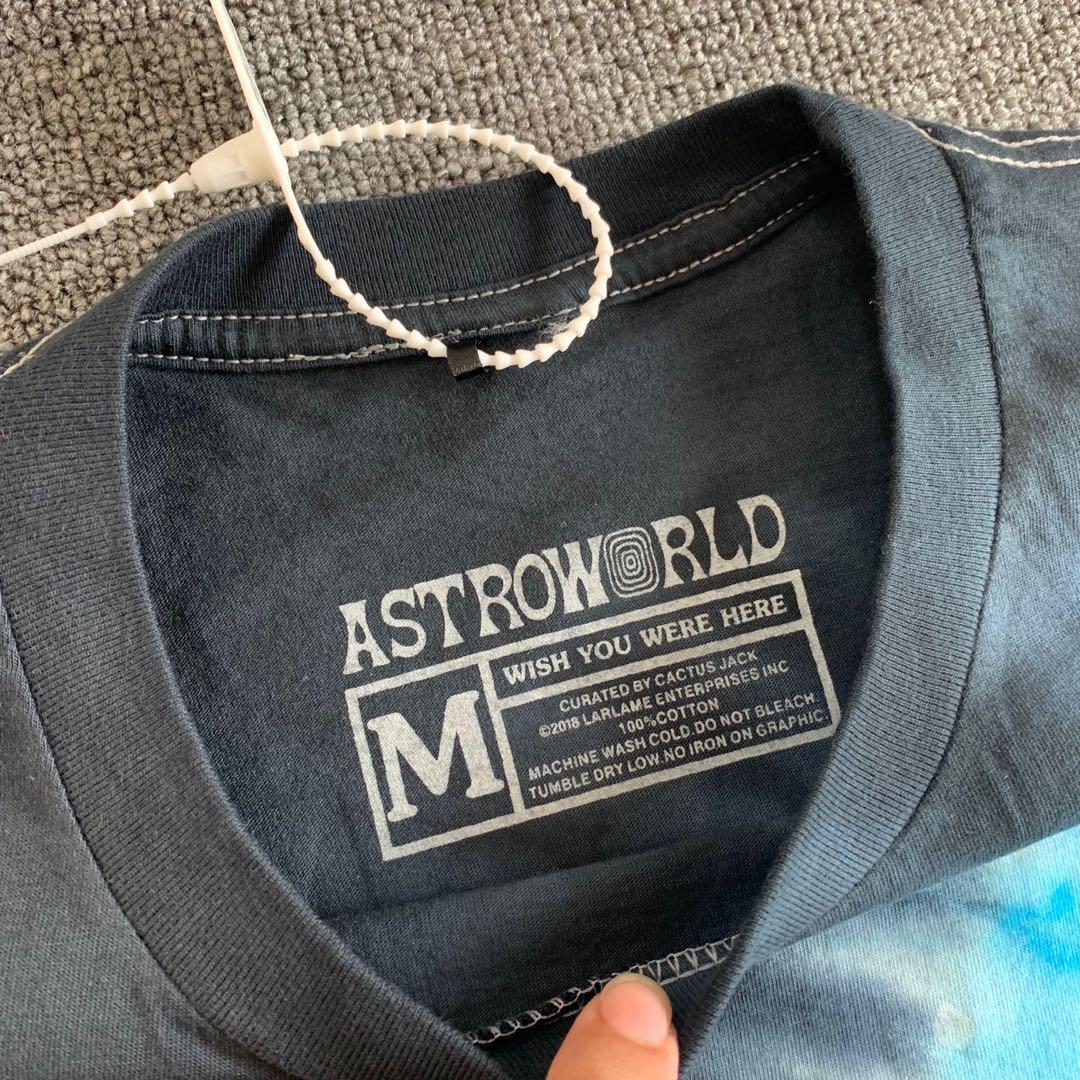 Travis Scott Astroworld Festival Run Tie Dye Tee Black