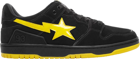 A Bathing Ape Sk8 Sta Black Electric Yellow