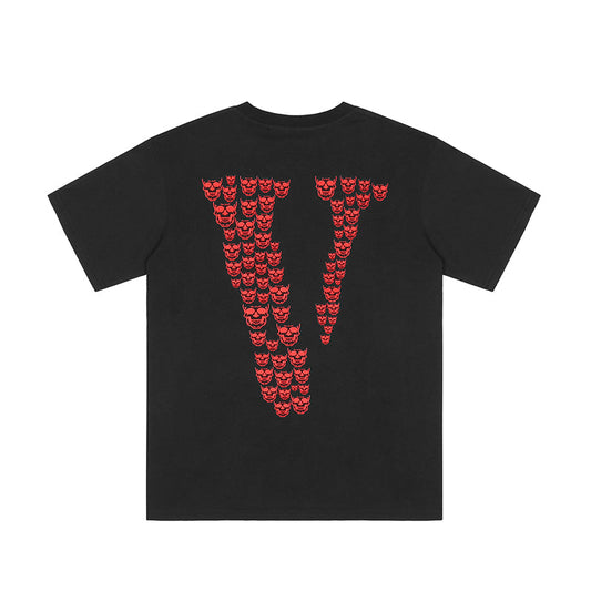 Vlone Skull T-Shirt 'Black/Red'