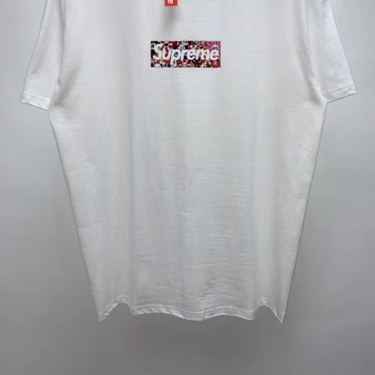 Supreme Takashi Murakami COVID-19 Relief Box Logo Tee White