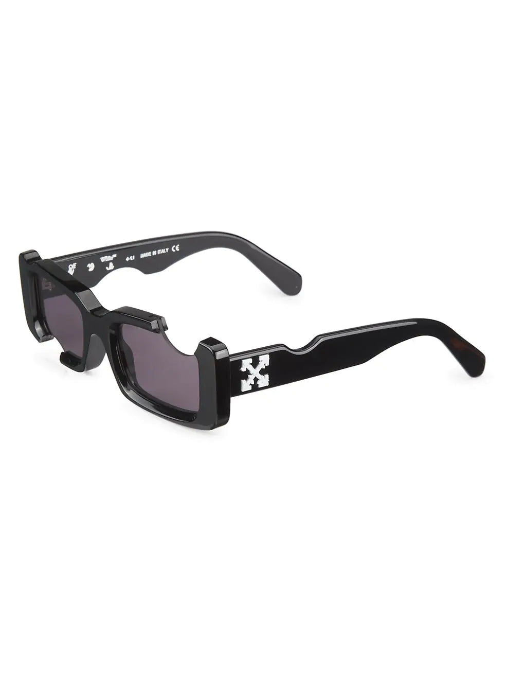 Off-White Cady Acetate 142mm Rectangular Sunglasses Pink