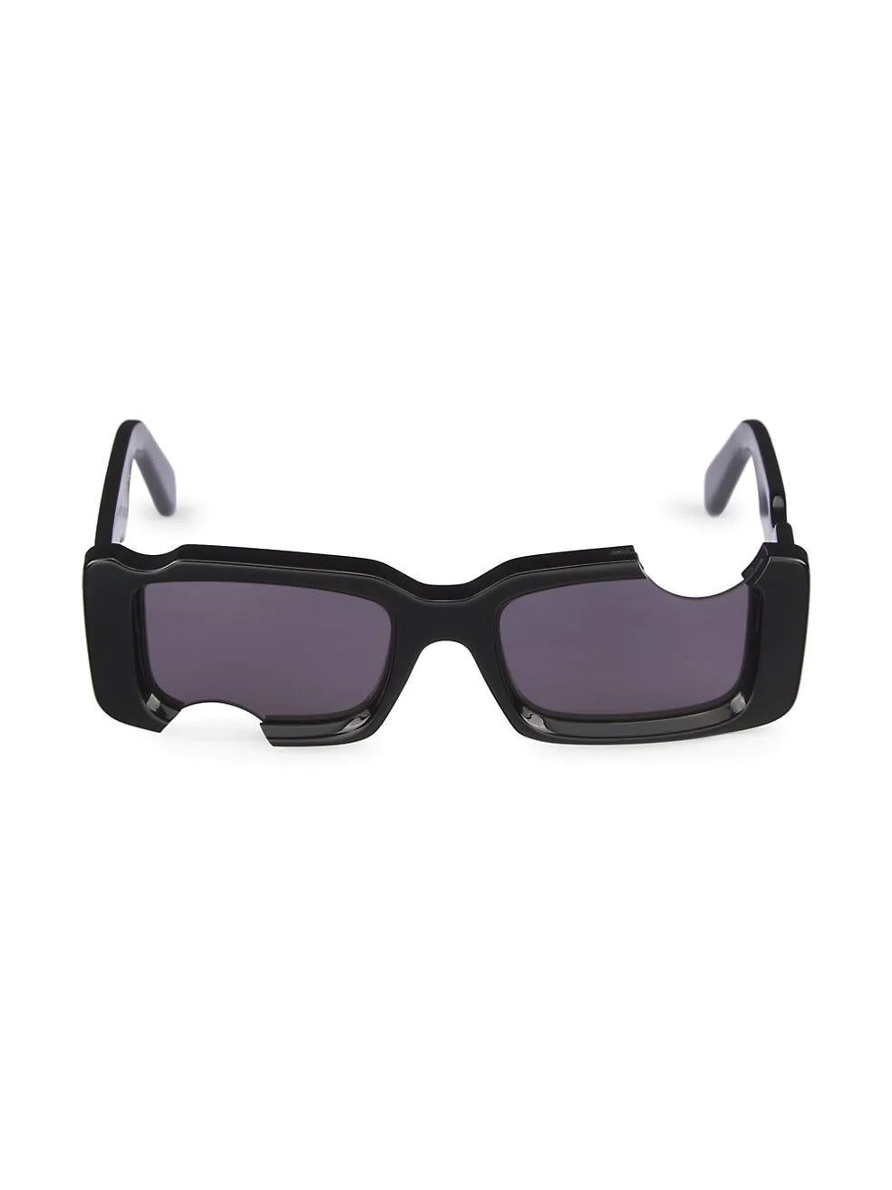 Off-White Cady Acetate 142mm Rectangular Sunglasses Transparent