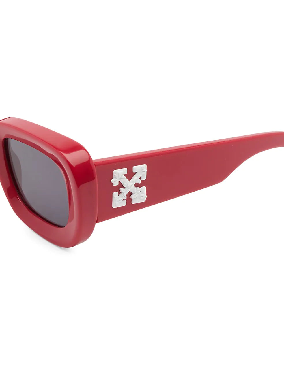 Off-White Carrara 50MM Oval Sunglasses Red