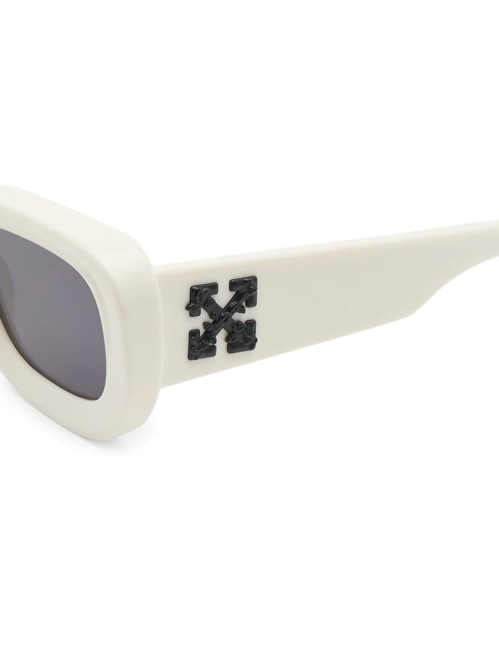 Off-White Carrara 50MM Oval Sunglasses White