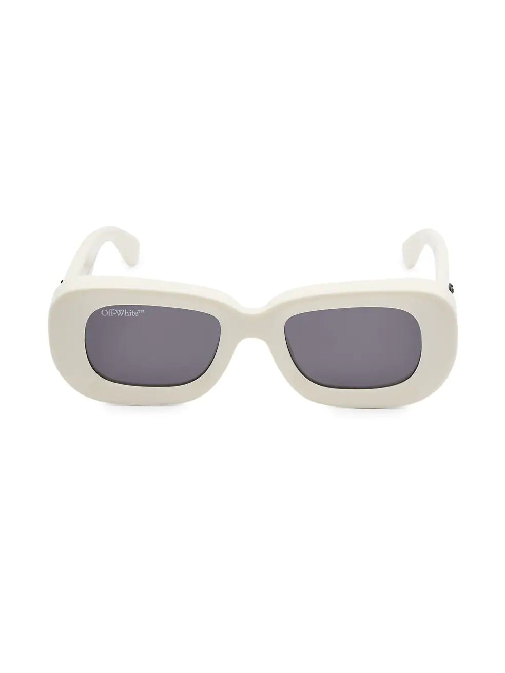 Off-White Carrara 50MM Oval Sunglasses White