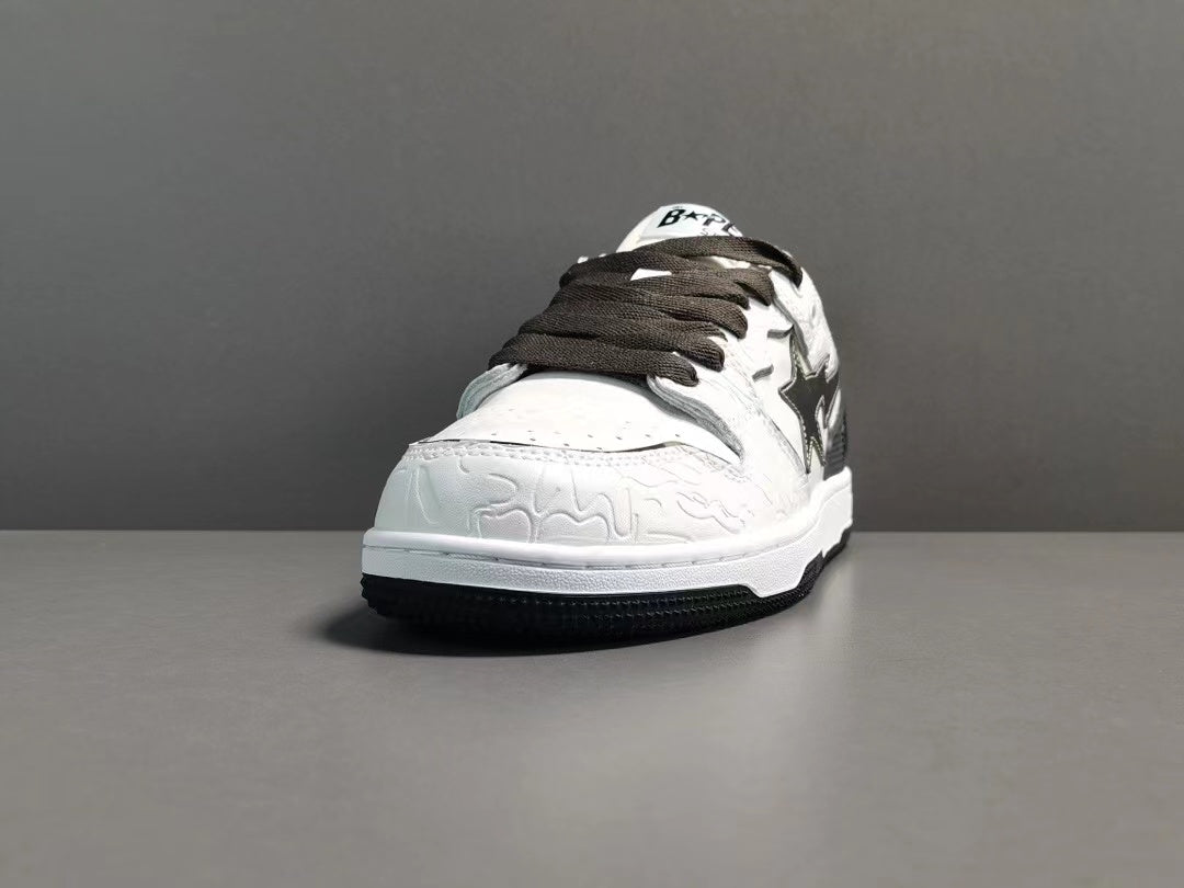 A Bathing Ape Bape SK8 Sta White Silver