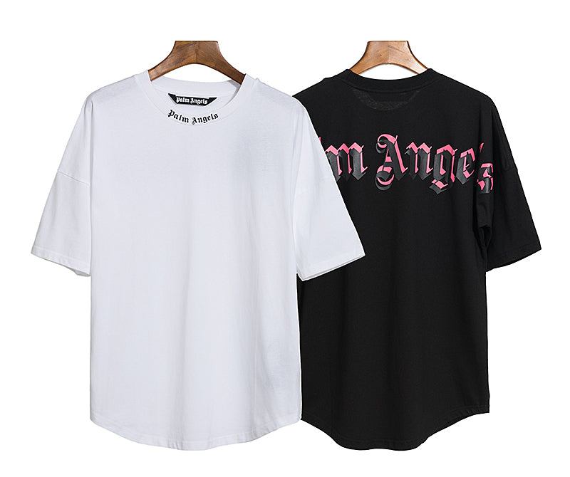 Palm Angels Doubled Logo Crewneck T-shirt