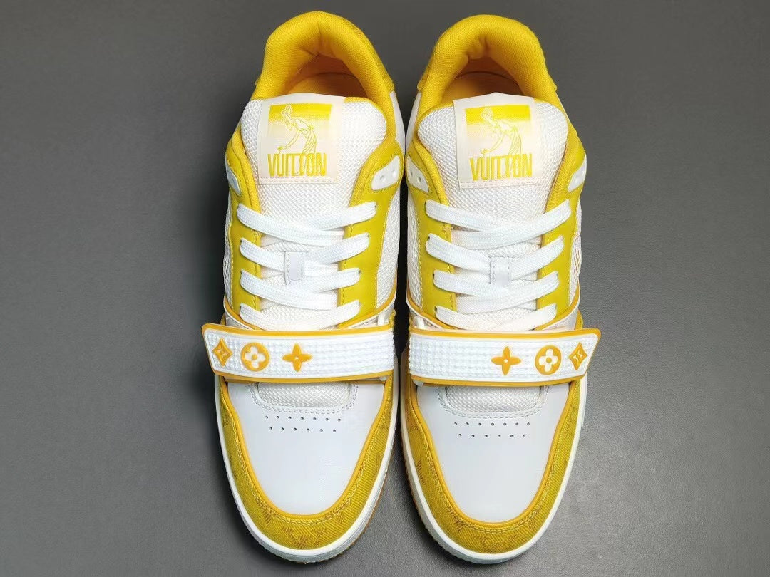 Louis Vuitton Trainer Monogram Denim Yellow