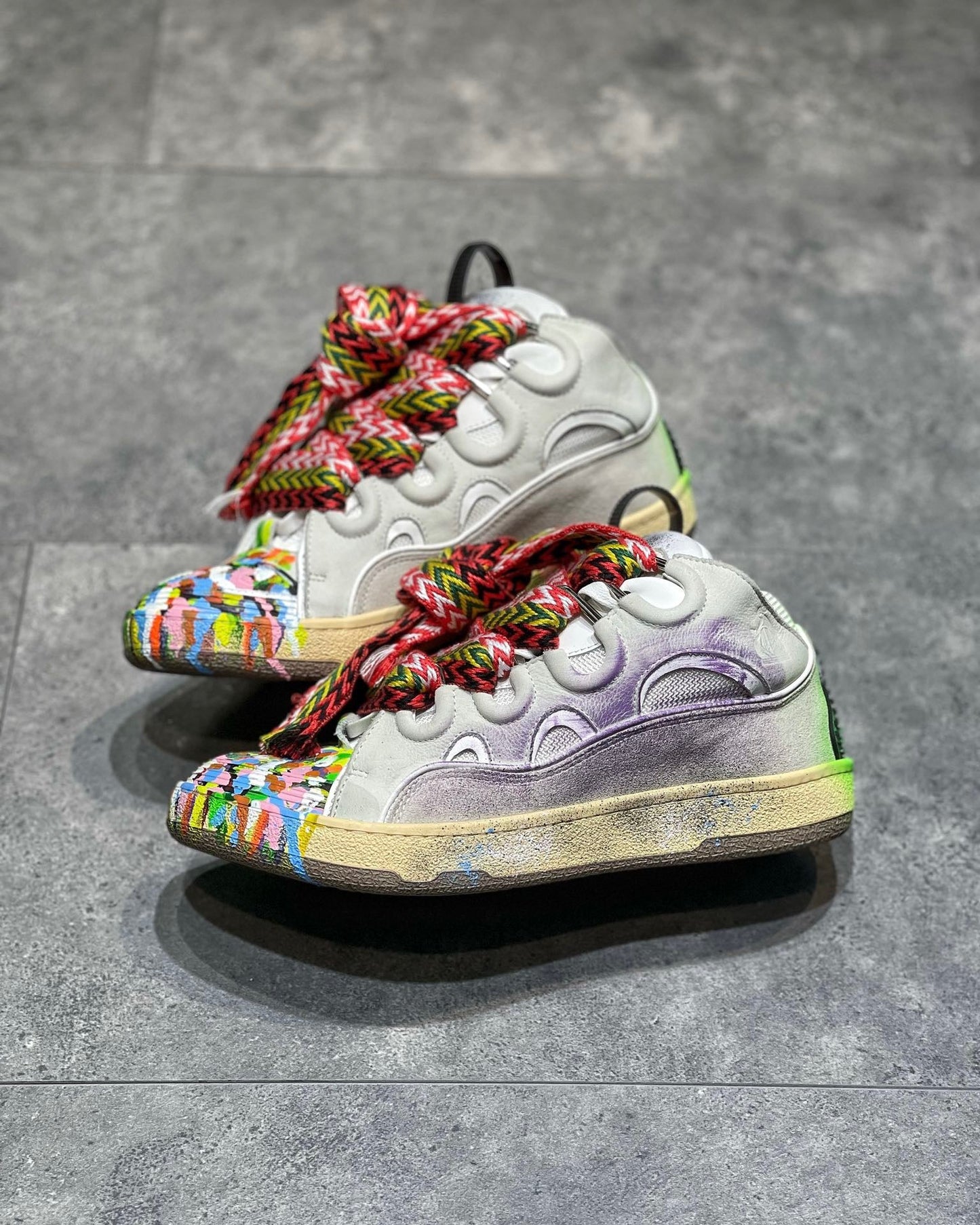 Gallery Dept. x Lanvin Curb 'Paint Drip - Optical White'