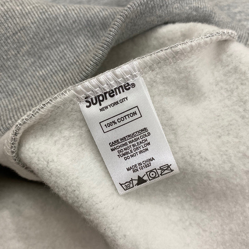 SUP 21FW CONTRAST HOODED SWEATSHIRT Red Grey