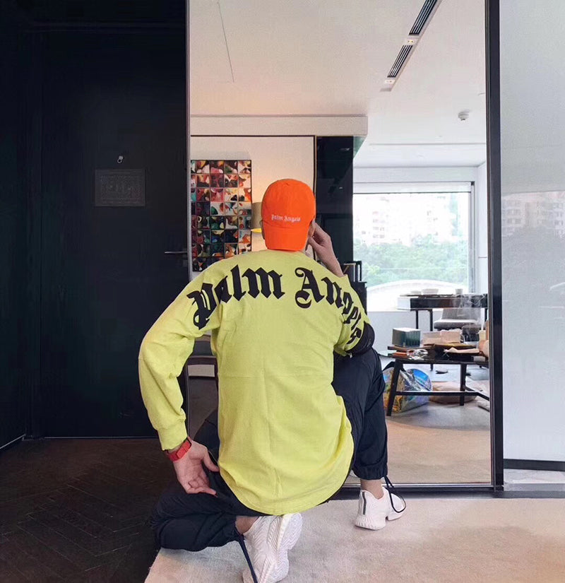 Palm Angels Logo Mock Neck Longsleeve T-Shirt