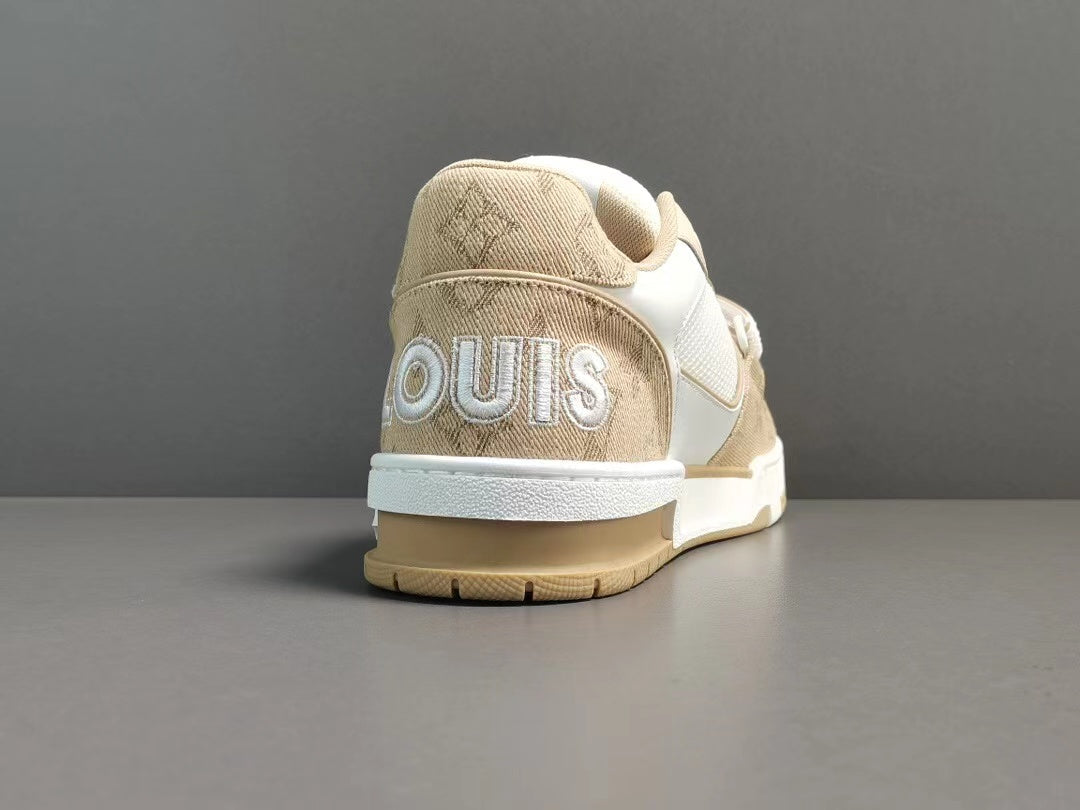 Louis Vuitton Trainer Monogram Denim Beige