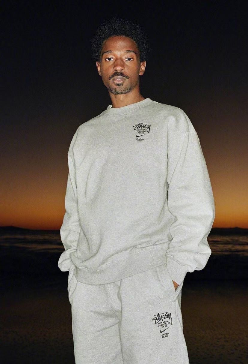 Nike x Stussy International Crewneck Sweatshirt Black
