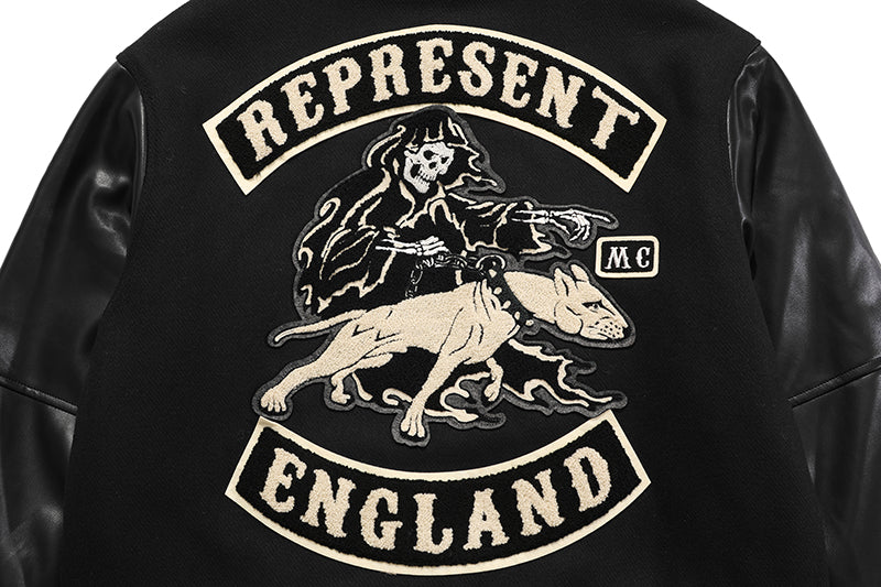 REPRESENT BOMBER ENGLAND VARSITY JACKET