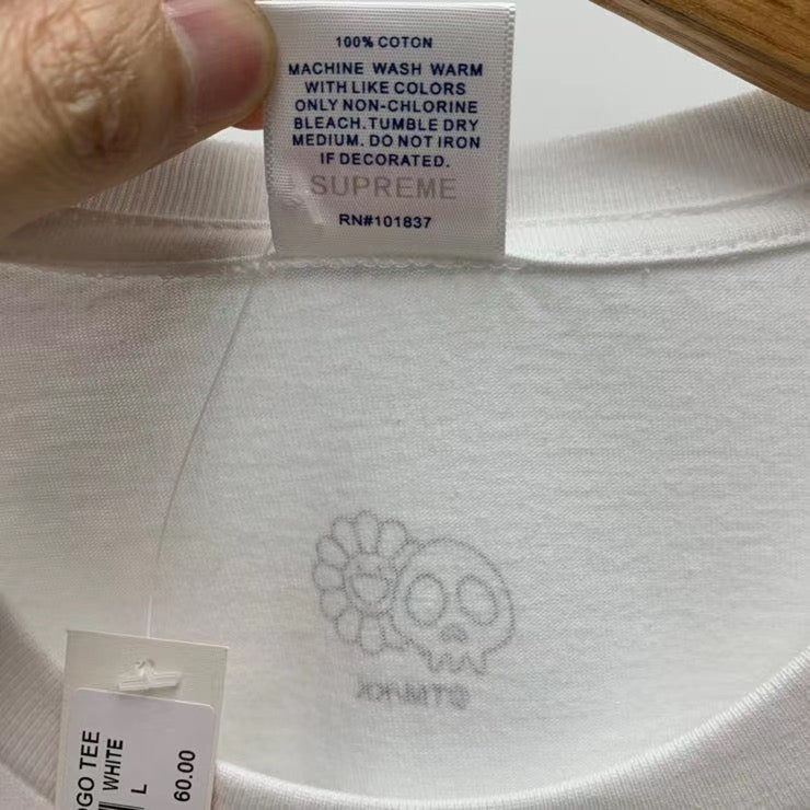 Supreme Takashi Murakami COVID-19 Relief Box Logo Tee White