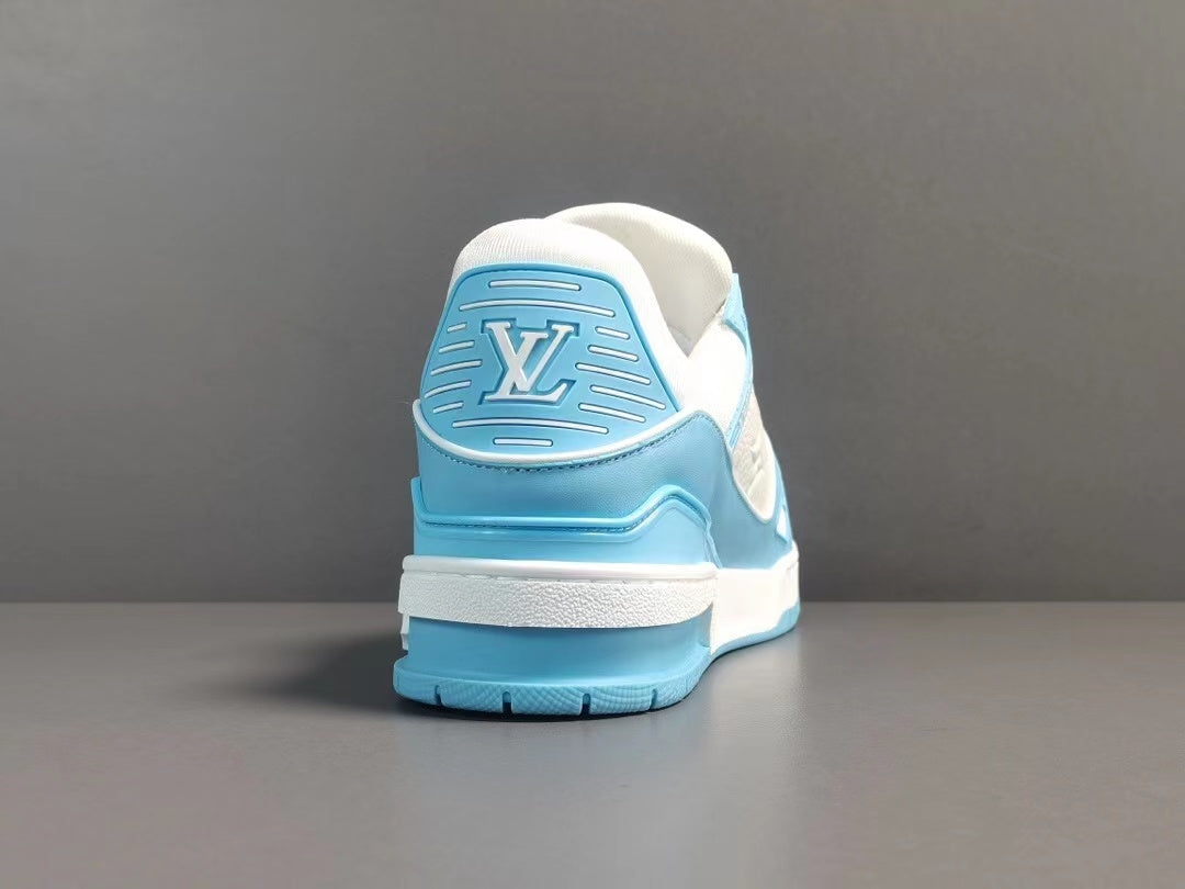 Louis Vuitton Trainer Low White Sky Blue