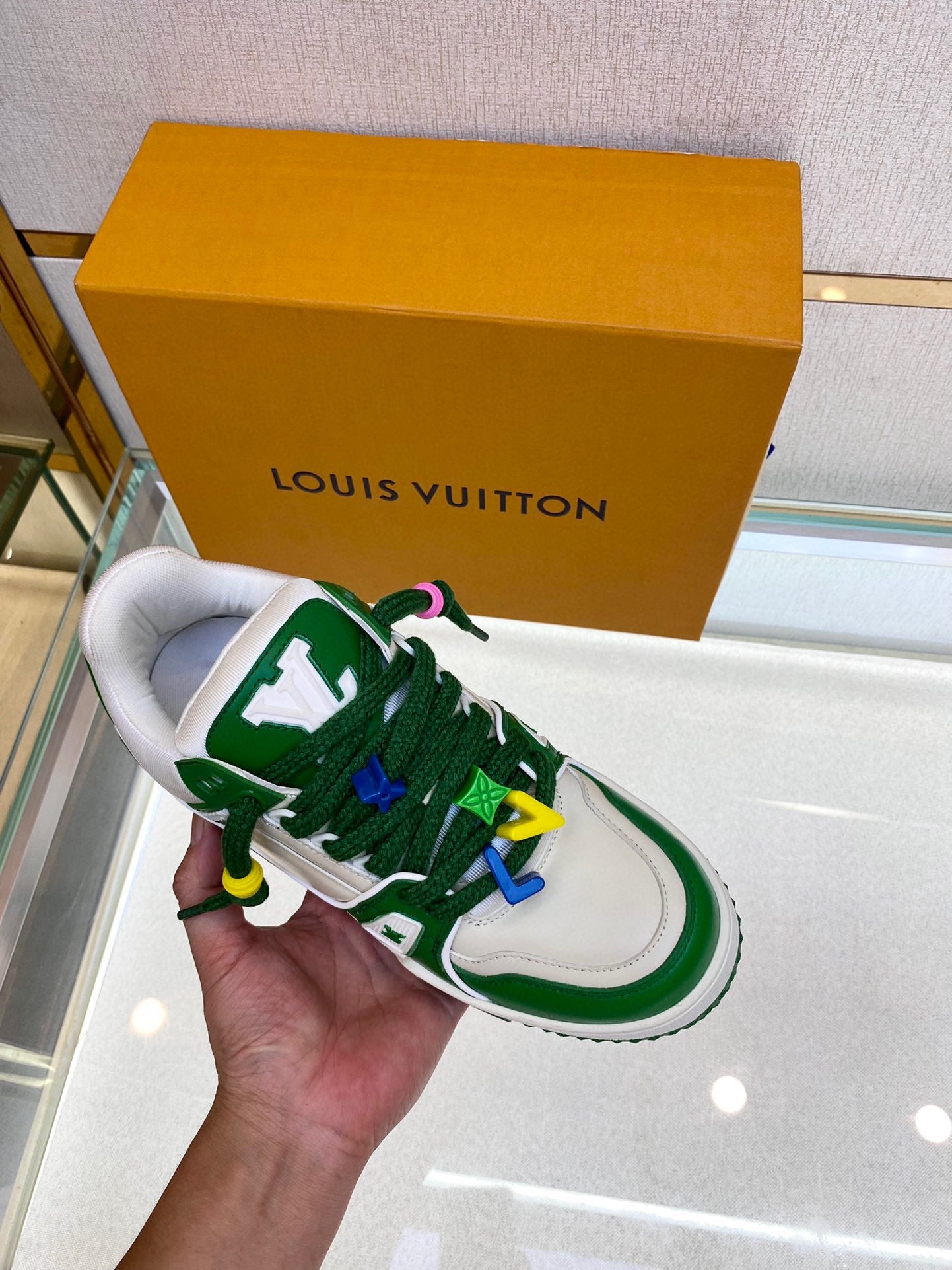 Louis Vuitton LV Trainer Maxi Green