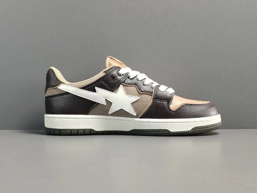 A Bathing Ape Bape SK8 Sta Brown Ivory