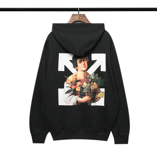 Off-White Caravaggio Boy Hoodie Black/White