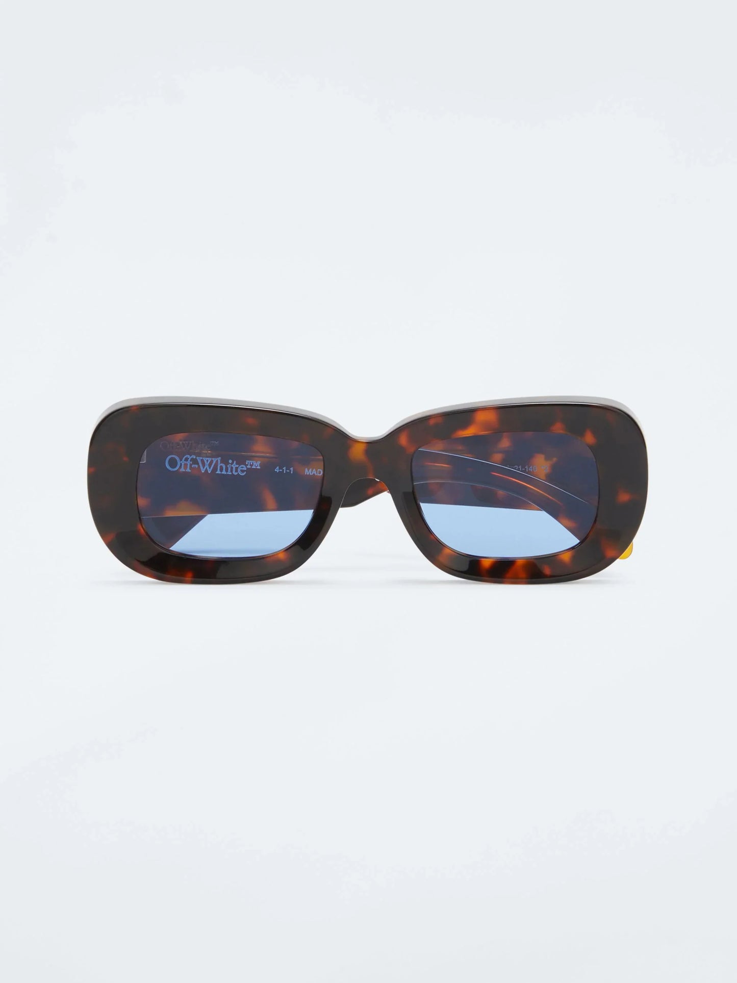 Off-White Carrara 50MM Oval Sunglasses Havana Blue