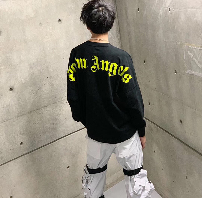 Palm Angels Logo Mock Neck Longsleeve T-Shirt