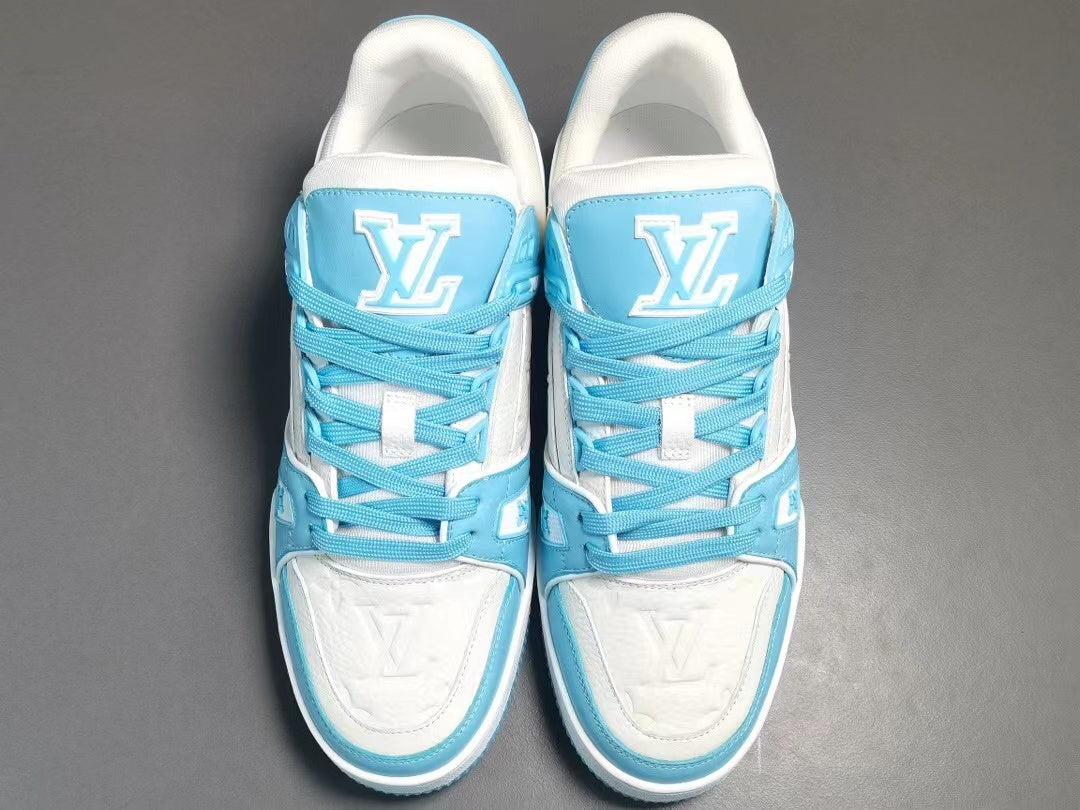 Louis Vuitton Trainer Low White Sky Blue
