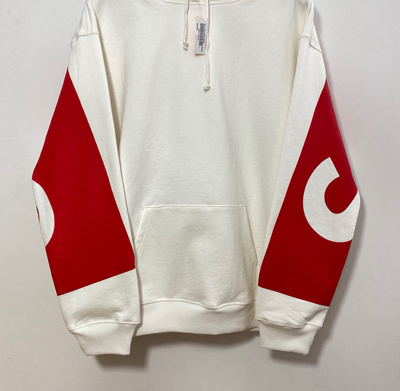 Supreme Big Logo Hooded Sweatshirt White
