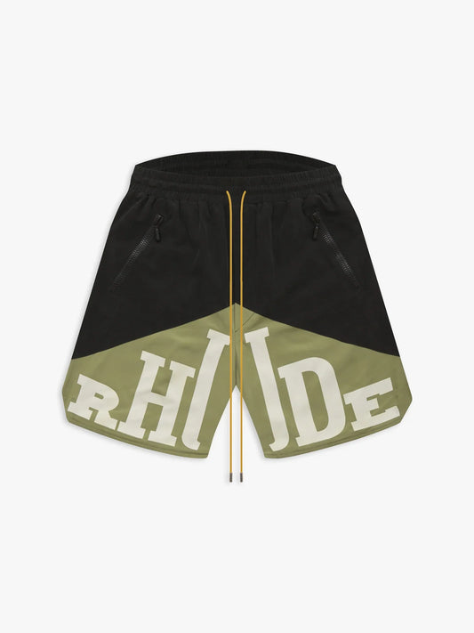 Rhude YACHTING Shorts Black Olive