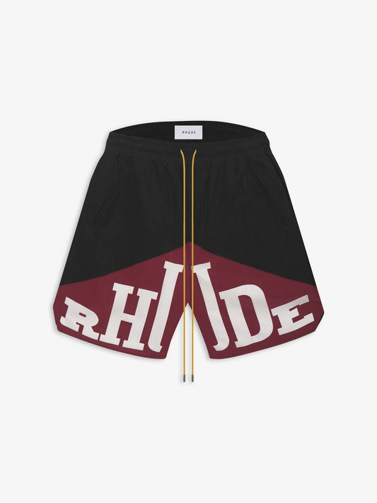 Rhude YACHTING Shorts Black Red