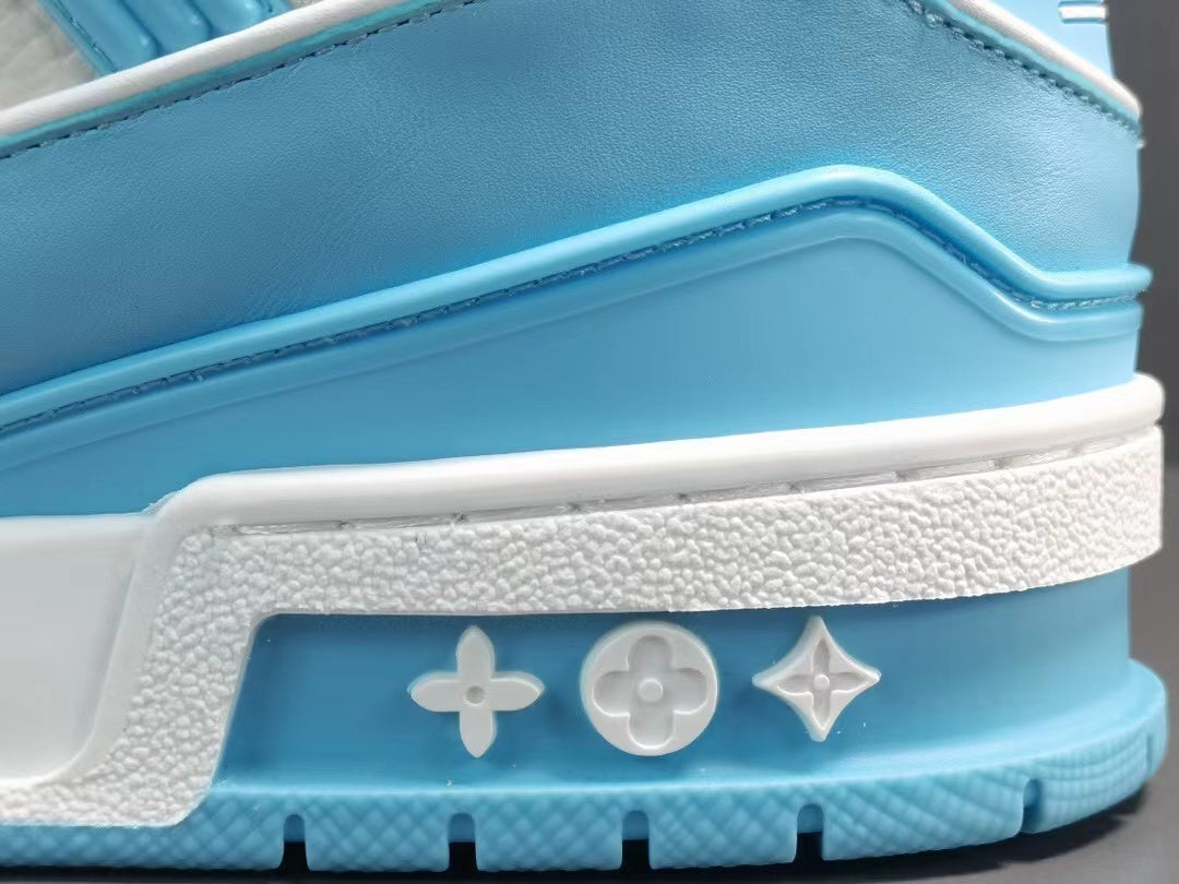 Louis Vuitton Trainer Low White Sky Blue