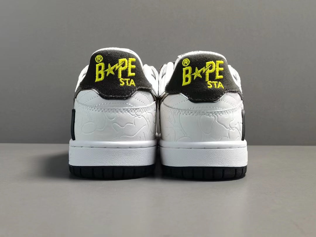 A Bathing Ape Bape SK8 Sta White Silver