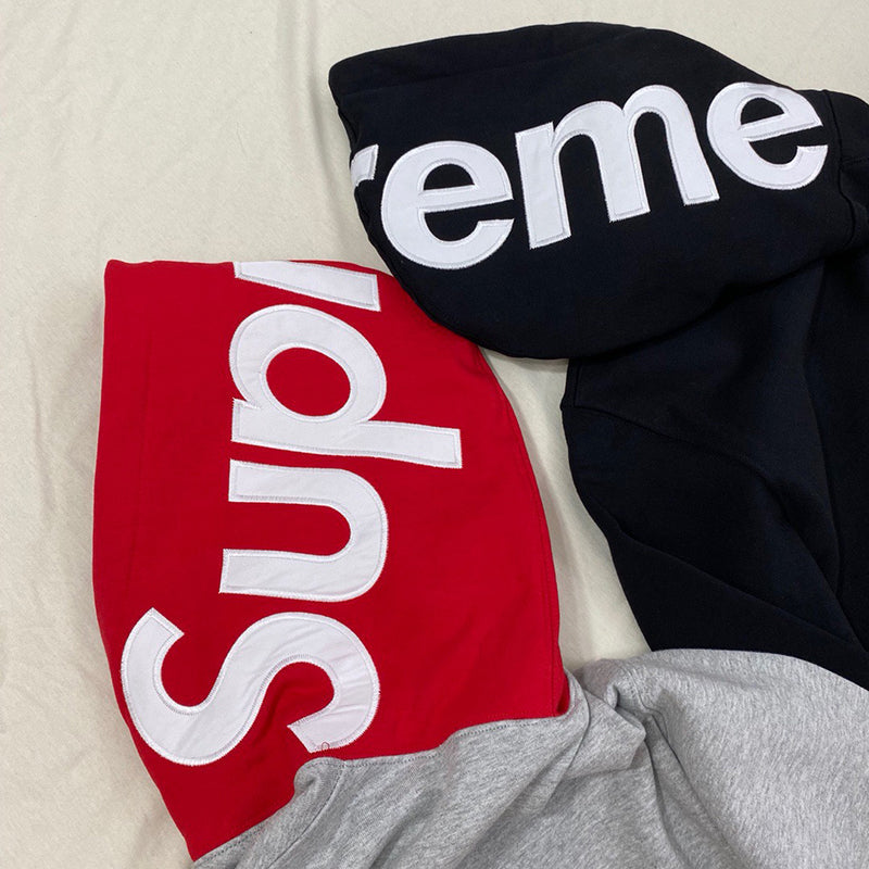 Supreme Contrast Hooded Sweatshirt Black