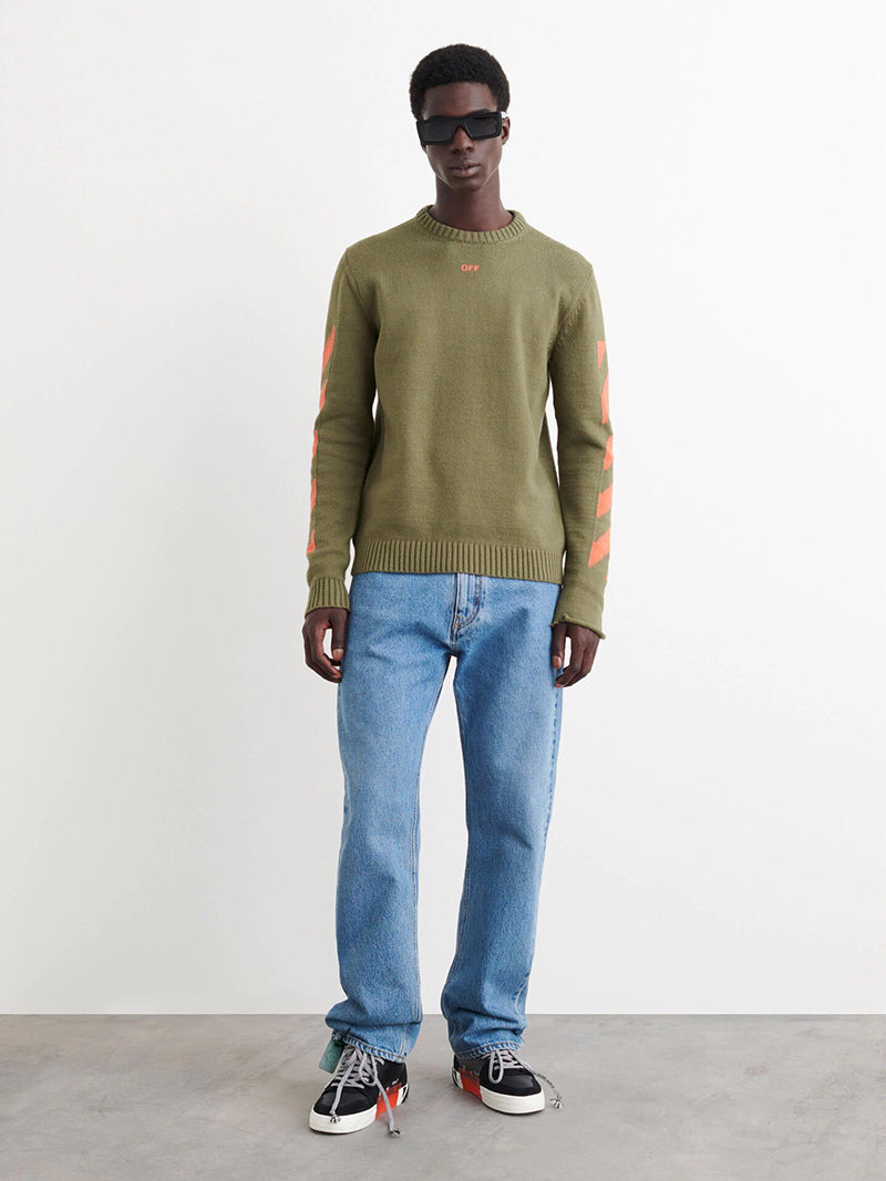 Off-White Diag Arrows Knit Sweater Black