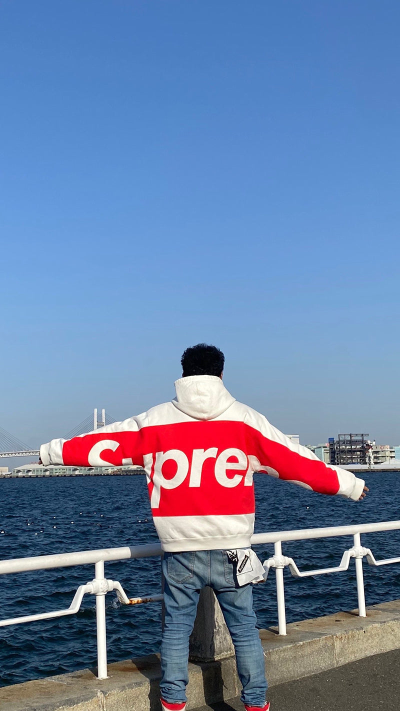 Supreme Big Logo Hooded Sweatshirt White