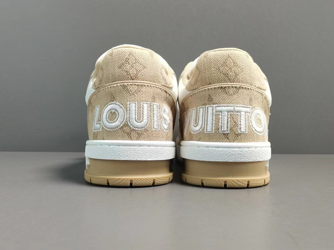 Louis Vuitton Trainer Monogram Denim Beige