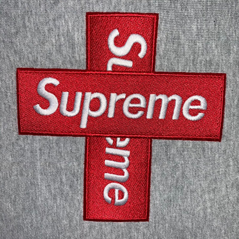 Supreme Cross Box Logo Hooded Sweatshirt