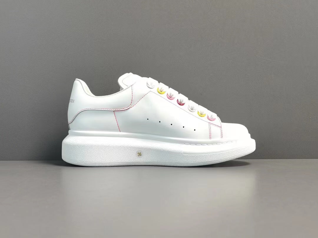 Alexander McQueen Wmns Oversized Sneaker 'White Rainbow'