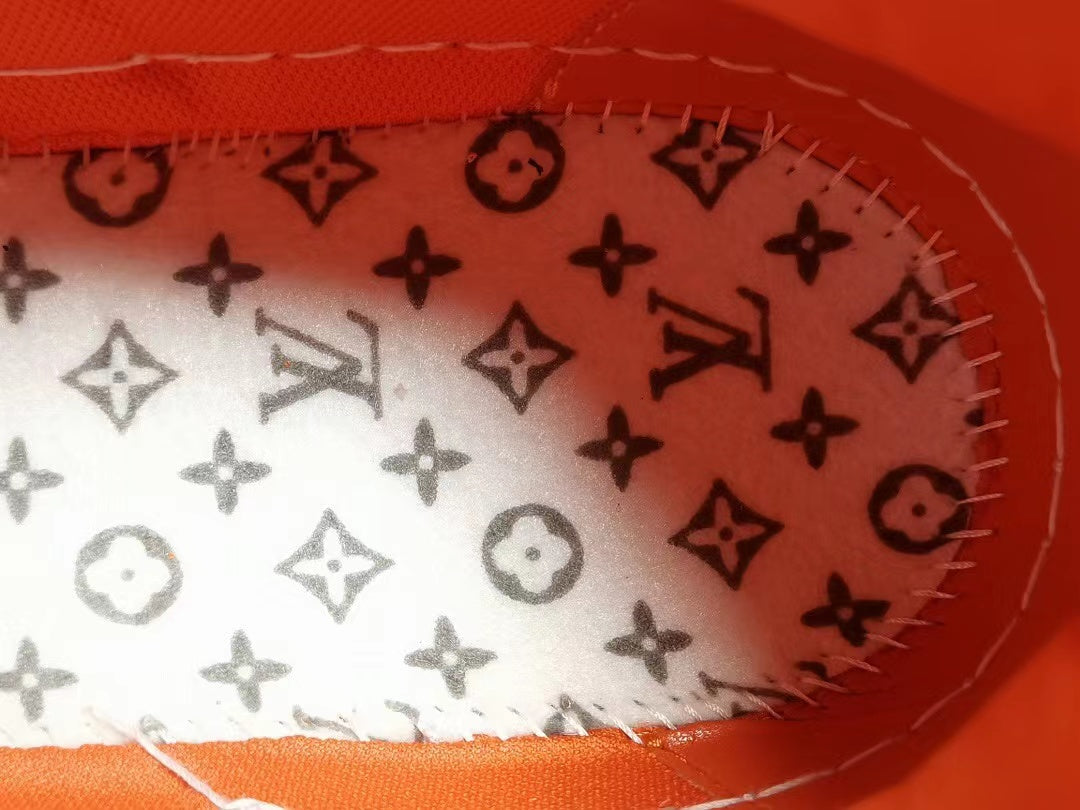 Louis Vuitton Trainer Monogram Denim Orange