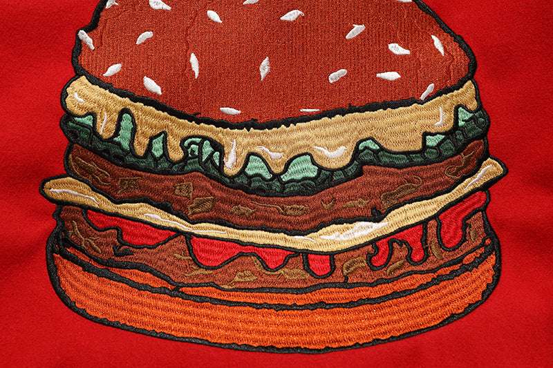 Vandy The Pink 4 Year Anniversary Varsity Jacket "Red Burguer"